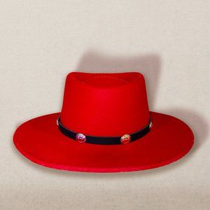 Red Cowboy Hat 100% Wool